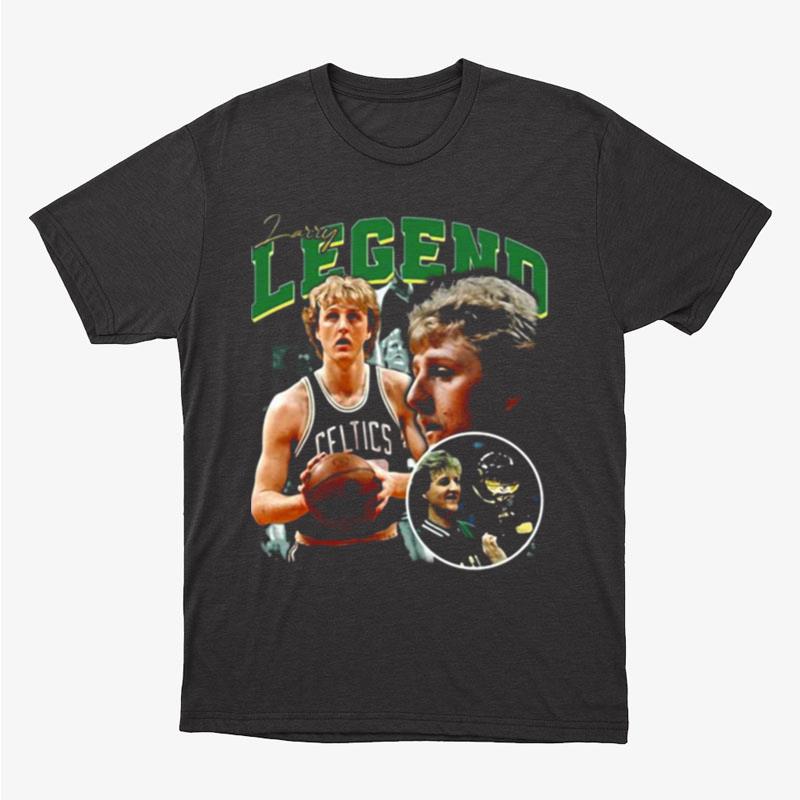 Larry Bird Boston Celtics Champion Legend Basketball Signature Unisex T-Shirt Hoodie Sweatshirt