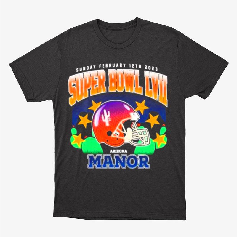 Manor Unisex Super Bowl Lvii NFL Origins Retro Unisex T-Shirt Hoodie Sweatshirt
