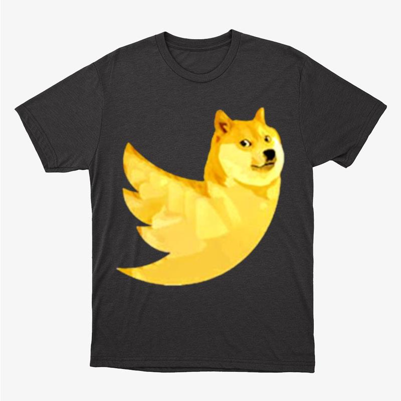 New Twitter Logo Dogecoin Elonmusk Unisex T-Shirt Hoodie Sweatshirt