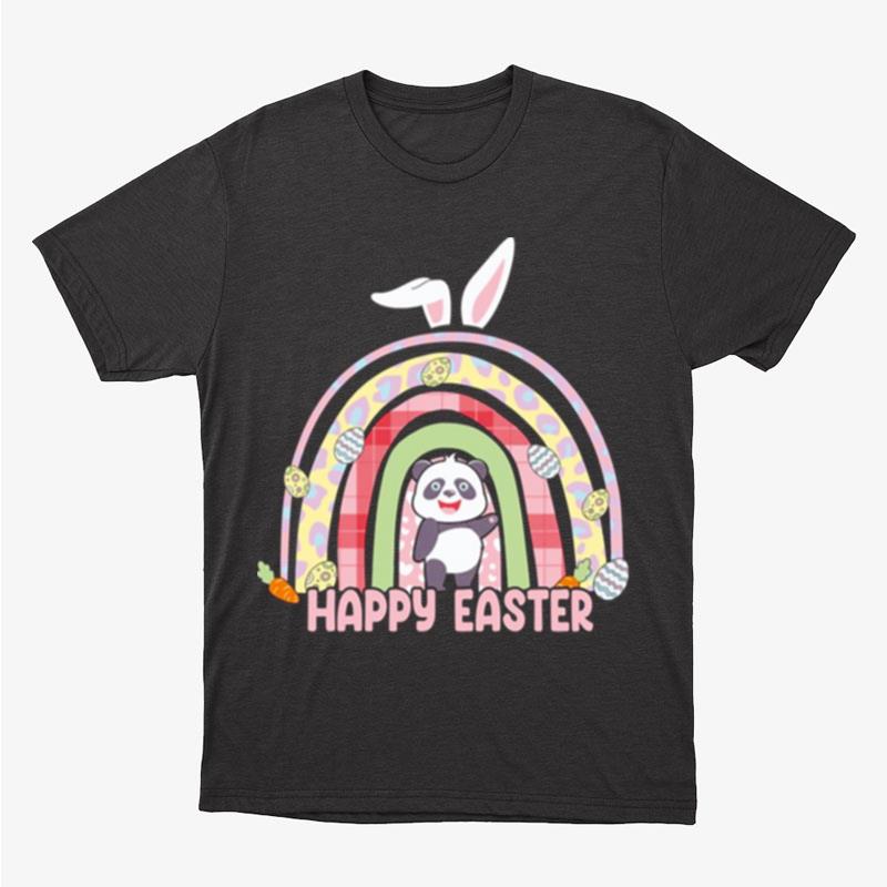 Panda Happy Easter Rainbow Unisex T-Shirt Hoodie Sweatshirt