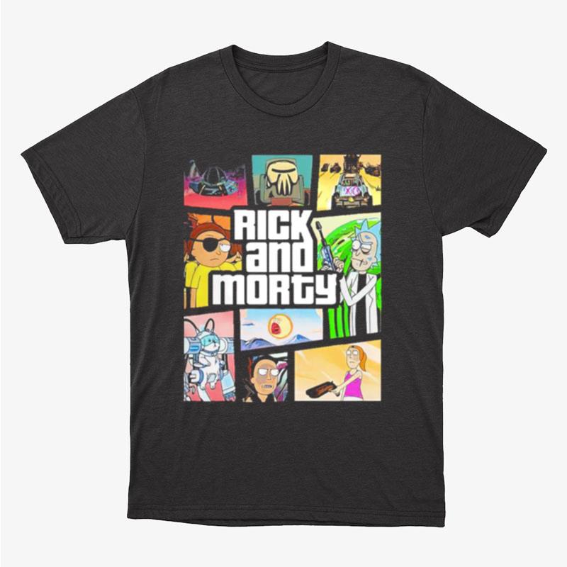 Rick And Morty Gta Unisex T-Shirt Hoodie Sweatshirt