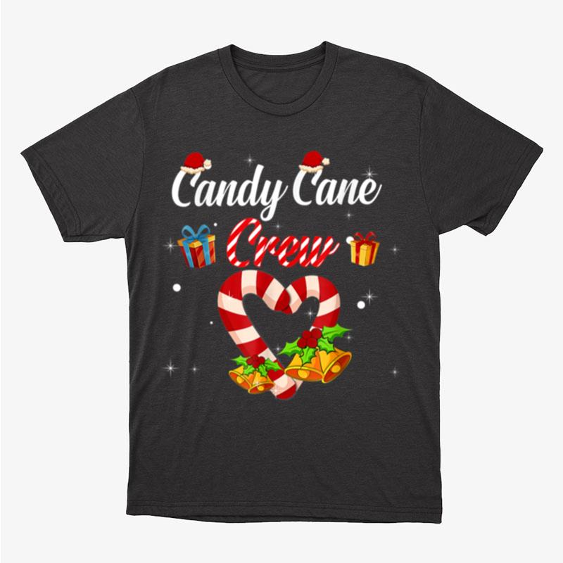 Tu Candy Cane Crew Christmas Family Matching Costume Gift Unisex T-Shirt Hoodie Sweatshirt