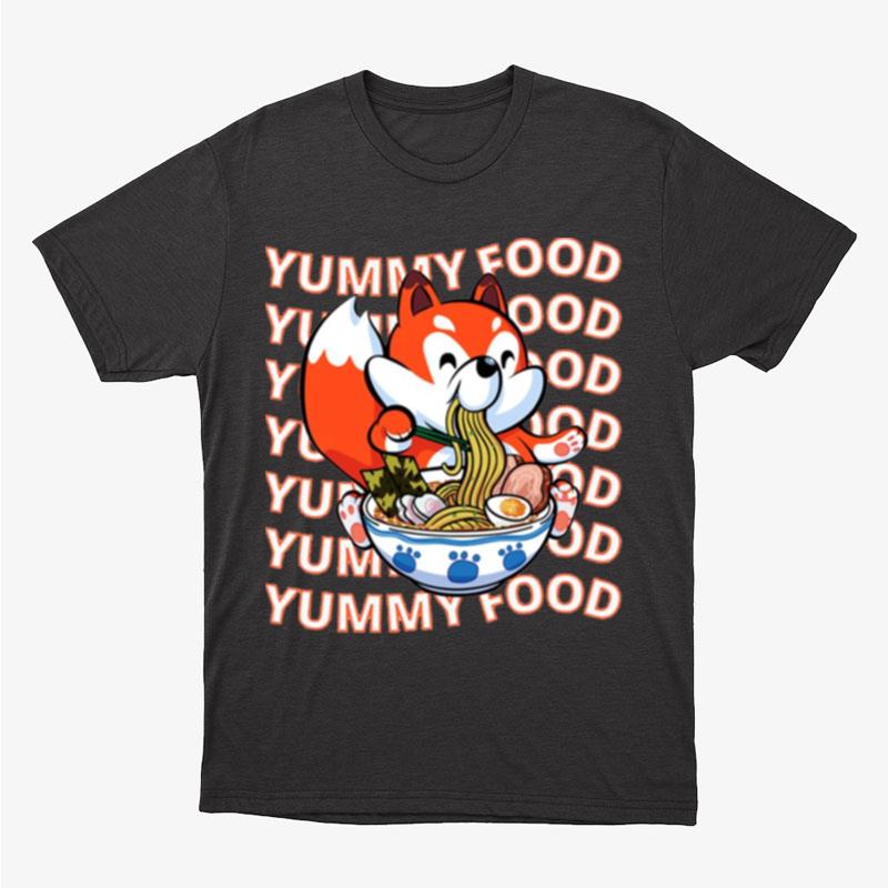Food Lover Back To School Cute Fox Love Ramen Noodle Unisex T-Shirt Hoodie Sweatshirt