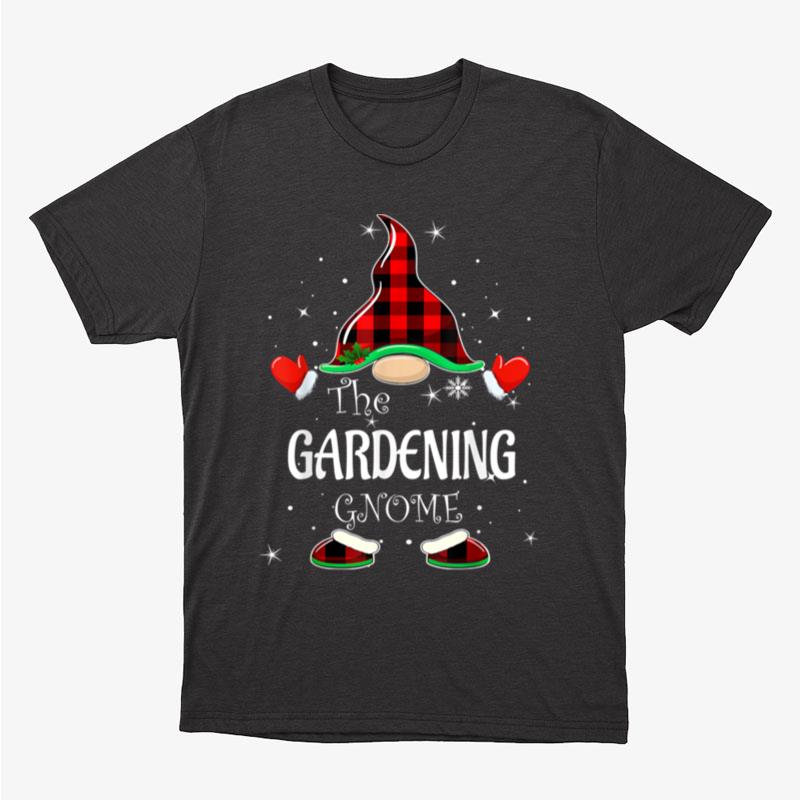 Gardening Gnome Buffalo Plaid Matching Family Christmas Unisex T-Shirt Hoodie Sweatshirt