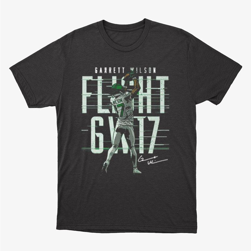 Garrett Wilson New York Jets Flight Gw17 Signature Unisex T-Shirt Hoodie Sweatshirt