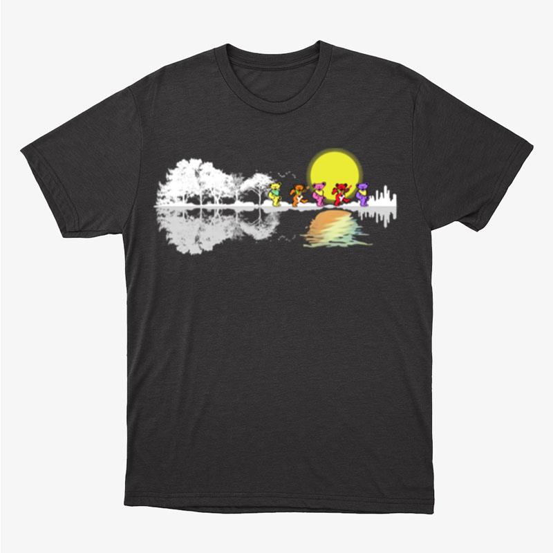 Grateful Dead Bears Guitar River Unisex T-Shirt Hoodie Sweatshirt