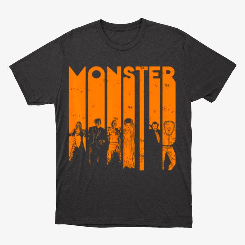 Halloween Creature Monster Letter Group Shot Unisex T-Shirt Hoodie Sweatshirt