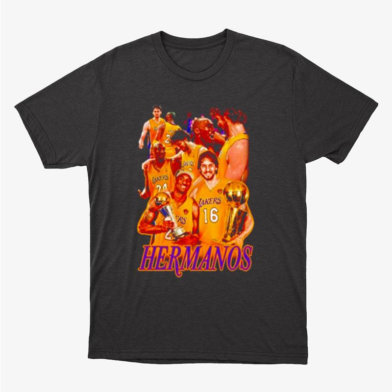 Hermanos Goldenknight Los Angeles Lakers Unisex T-Shirt Hoodie Sweatshirt