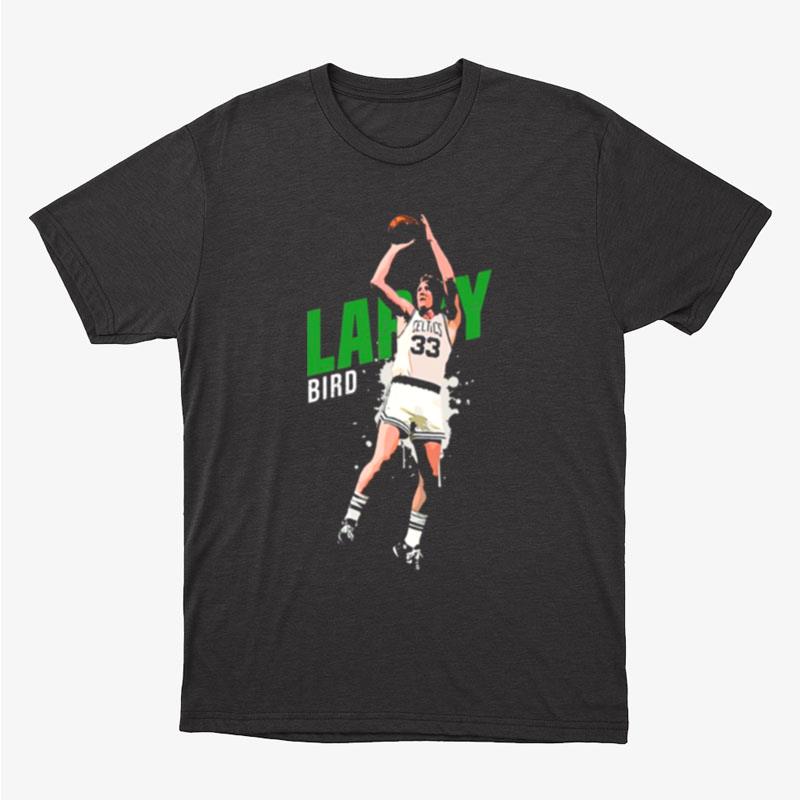 Iconic Design Of Larry Bird Basketball Celtics Unisex T-Shirt Hoodie Sweatshirt