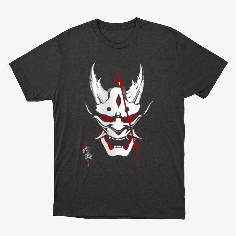 Japanese Samurai Demon Mask Traditional Samurai Warrior Unisex T-Shirt Hoodie Sweatshirt