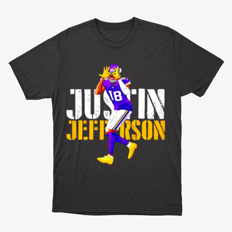 Justin Jefferson 18 Minnesota Vikings Unisex T-Shirt Hoodie Sweatshirt