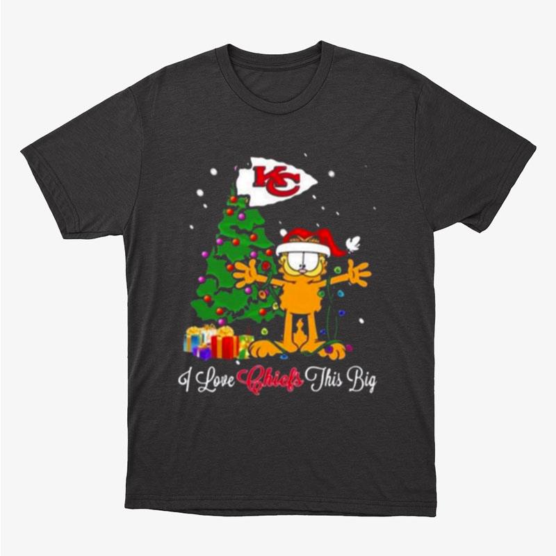 Kansas City Chiefs Garfield Christmas Unisex T-Shirt Hoodie Sweatshirt