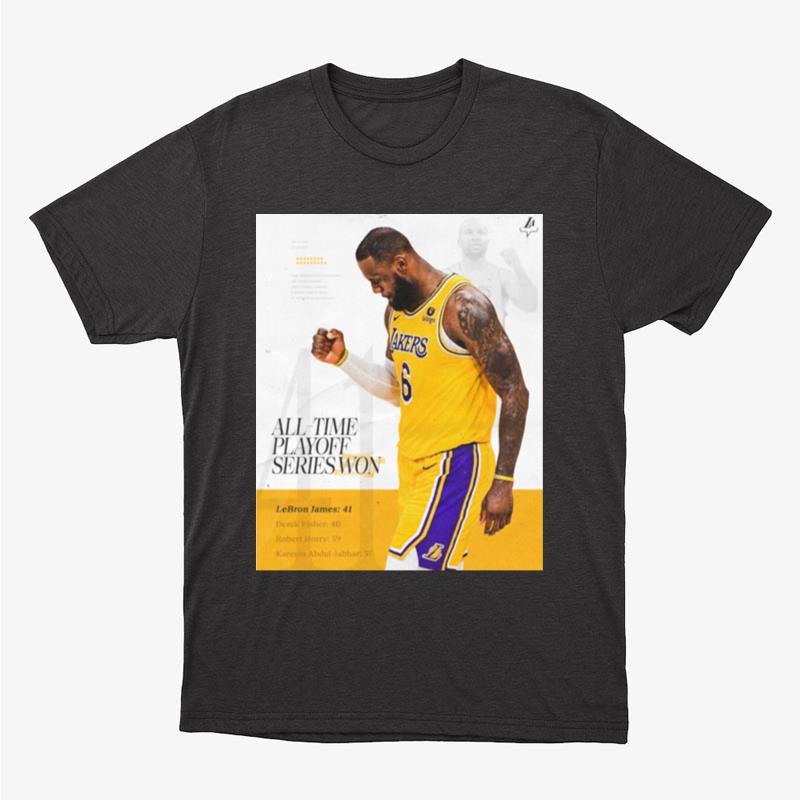 Lebron James Los Angeles Lakers Players Repping Purple And Gold Continue To Make Playoff History Unisex T-Shirt Hoodie Sweatshirt