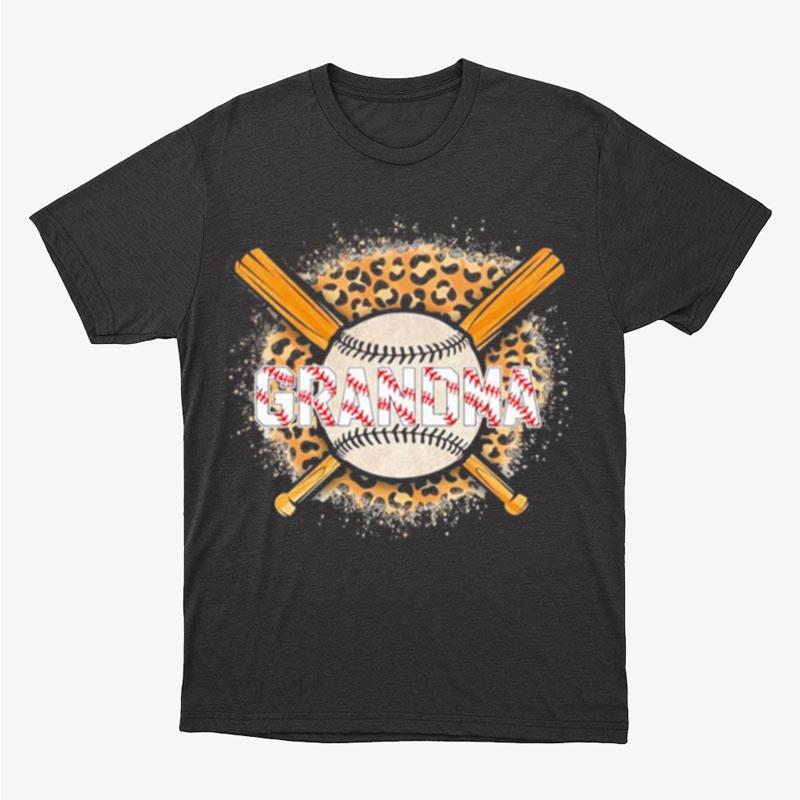 Leopard Baseball Bat Grandma Unisex T-Shirt Hoodie Sweatshirt