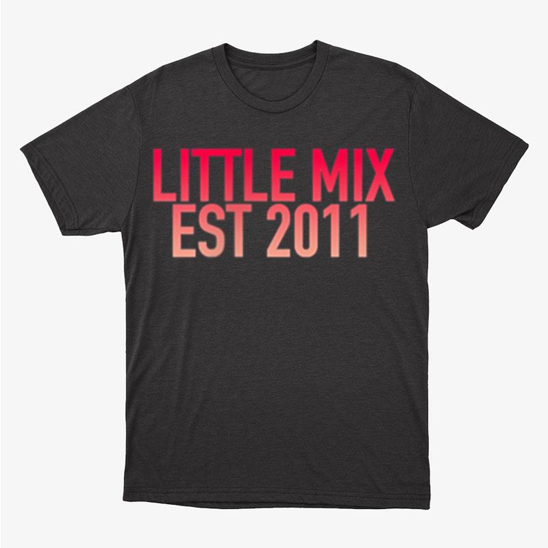 Little Mix Ten Year Gradient Tracklist Front Back Print Unisex T-Shirt Hoodie Sweatshirt