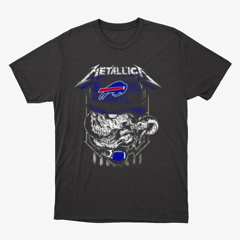 Metallica Skull Snake Buffalo Bills Logo NFL Unisex T-Shirt Hoodie Sweatshirt