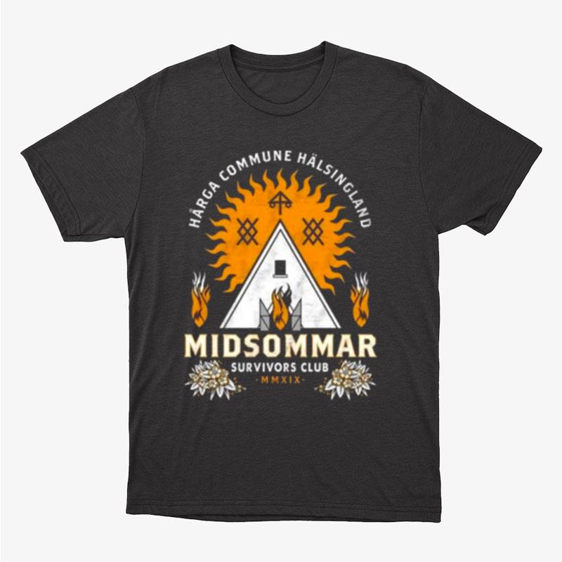 Midsommar Survival Club Scary Horror Distressed Summer Festival Survivors Club Unisex T-Shirt Hoodie Sweatshirt