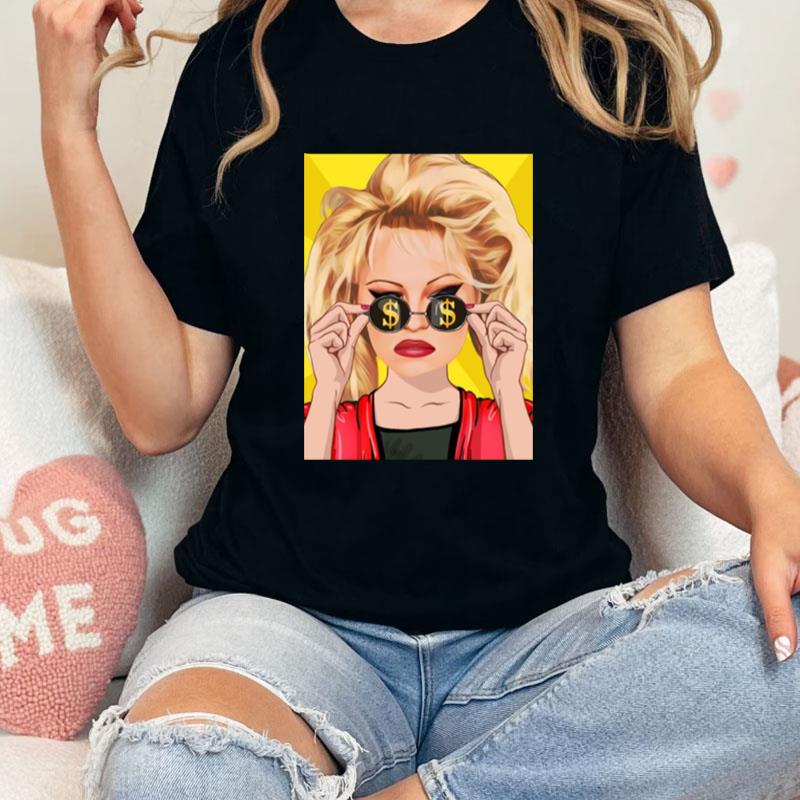 Money Icon Glasses Pamela Anderson Unisex T-Shirt Hoodie Sweatshirt