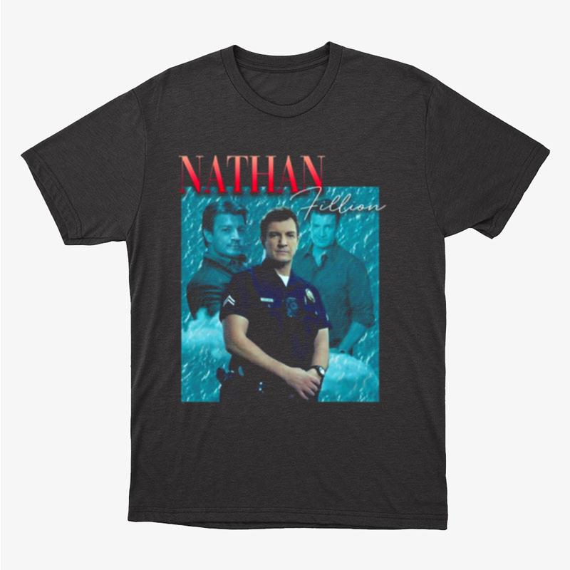 Nathan Fillion Retro 80S The Rookie Tv Show Unisex T-Shirt Hoodie Sweatshirt