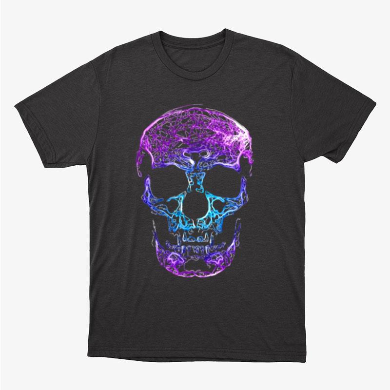 Neon Skull Halloween Unisex T-Shirt Hoodie Sweatshirt