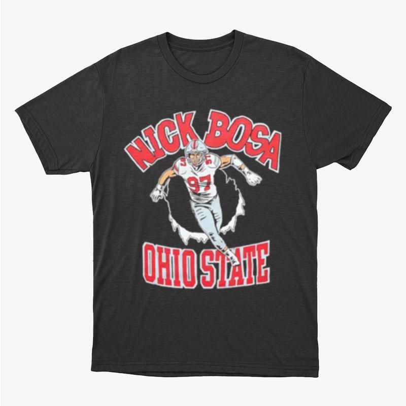Nick Bosa Ohio State Osu Unisex T-Shirt Hoodie Sweatshirt