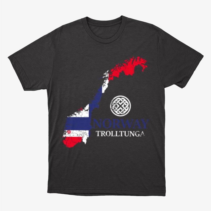 Norway Trolltunga Rune Vikings Unisex T-Shirt Hoodie Sweatshirt