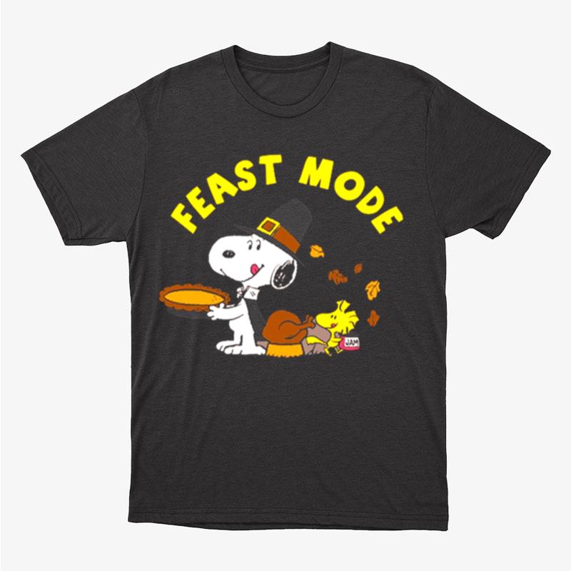 Peanuts Feast Mode Thanksgiving Snoopy And Woodstock Unisex T-Shirt Hoodie Sweatshirt