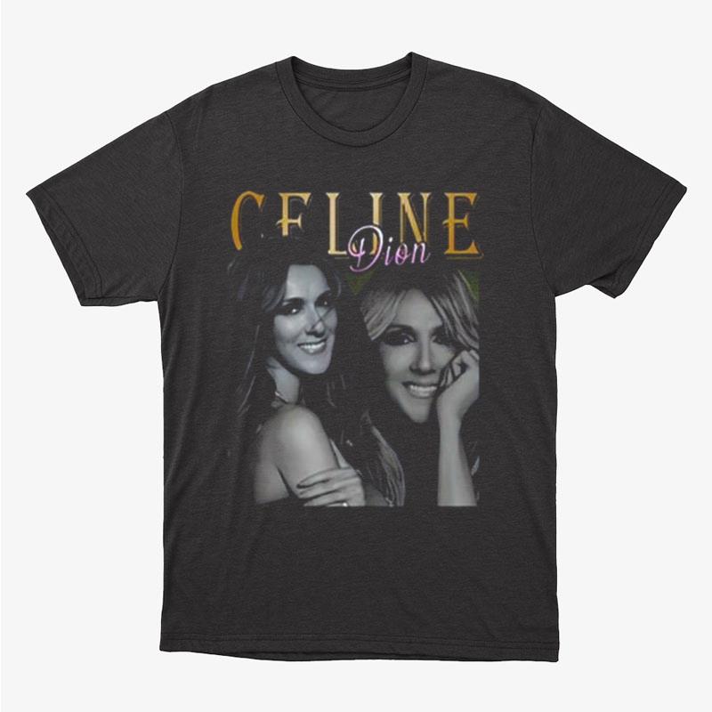 Portrait Design Celine Dion Unisex T-Shirt Hoodie Sweatshirt