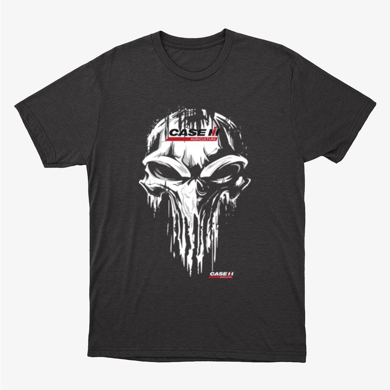 Punisher Skull With Case Ih Car Logo Unisex T-Shirt Hoodie Sweatshirt