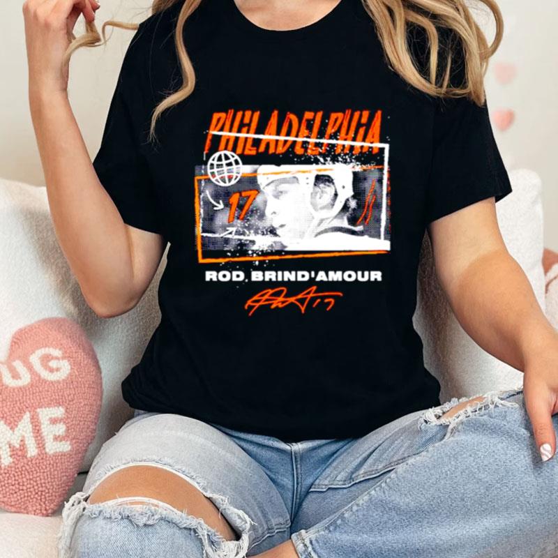 Rod Brind'Amour Philadelphia Flyers Tones Signature Unisex T-Shirt Hoodie Sweatshirt