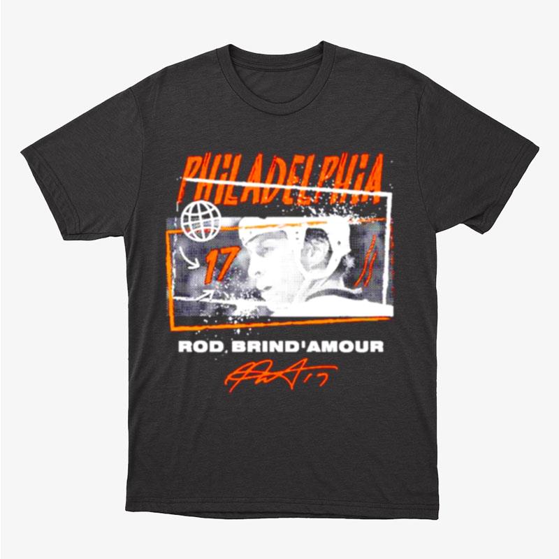 Rod Brind'Amour Philadelphia Flyers Tones Signature Unisex T-Shirt Hoodie Sweatshirt
