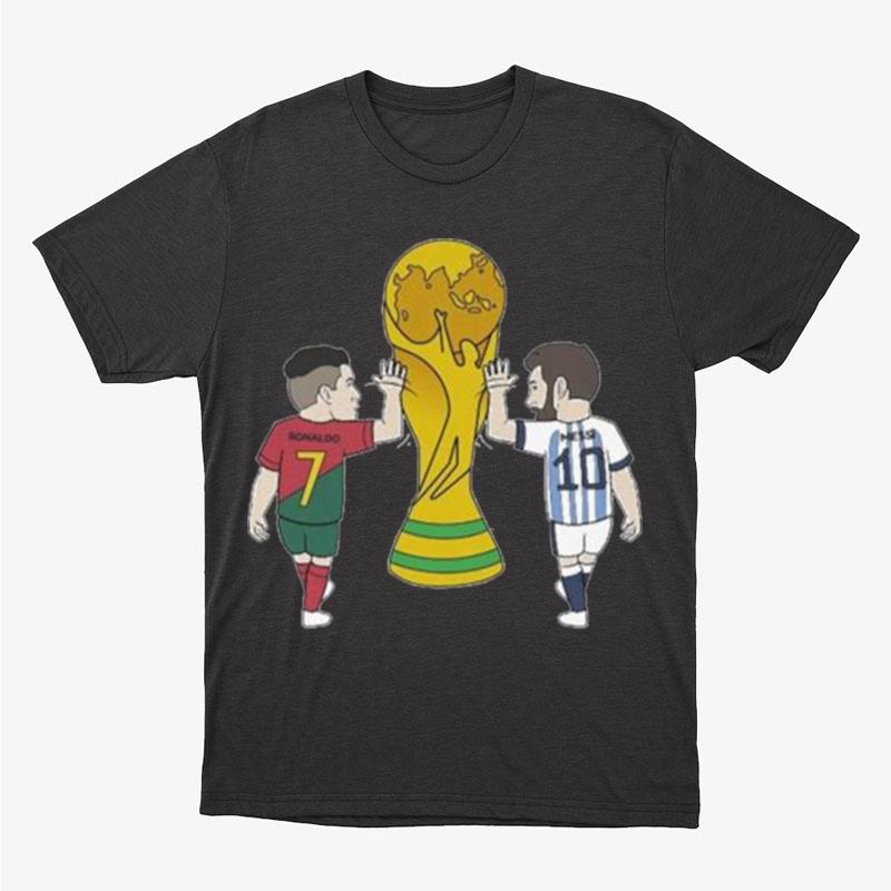 Ronaldo & Messi World Cup Farewell Unisex T-Shirt Hoodie Sweatshirt