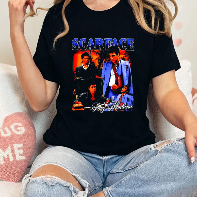 Scarface Tony Montana Picture Collage Unisex T-Shirt Hoodie Sweatshirt