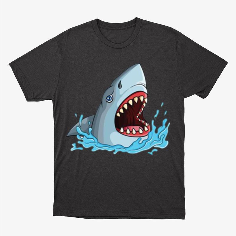 Shark Action Animated Jaws Movie Unisex T-Shirt Hoodie Sweatshirt