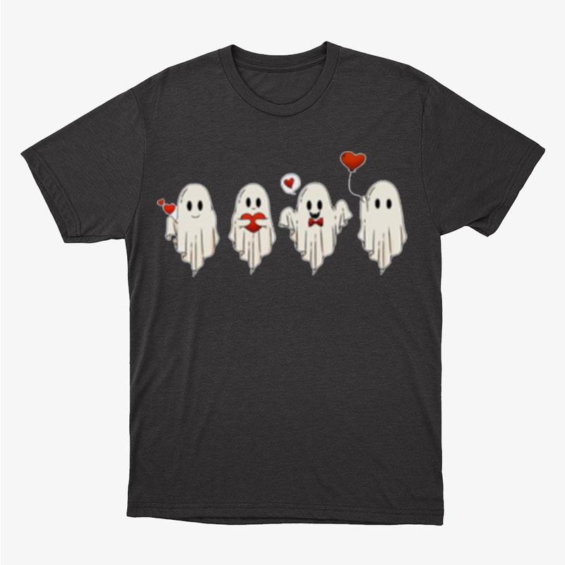 Valentines Day Ghost Spooky Unisex T-Shirt Hoodie Sweatshirt