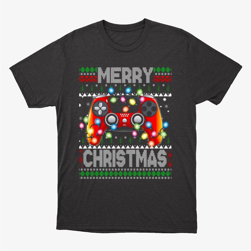Video Game Controller Gamer Christmas Unisex T-Shirt Hoodie Sweatshirt