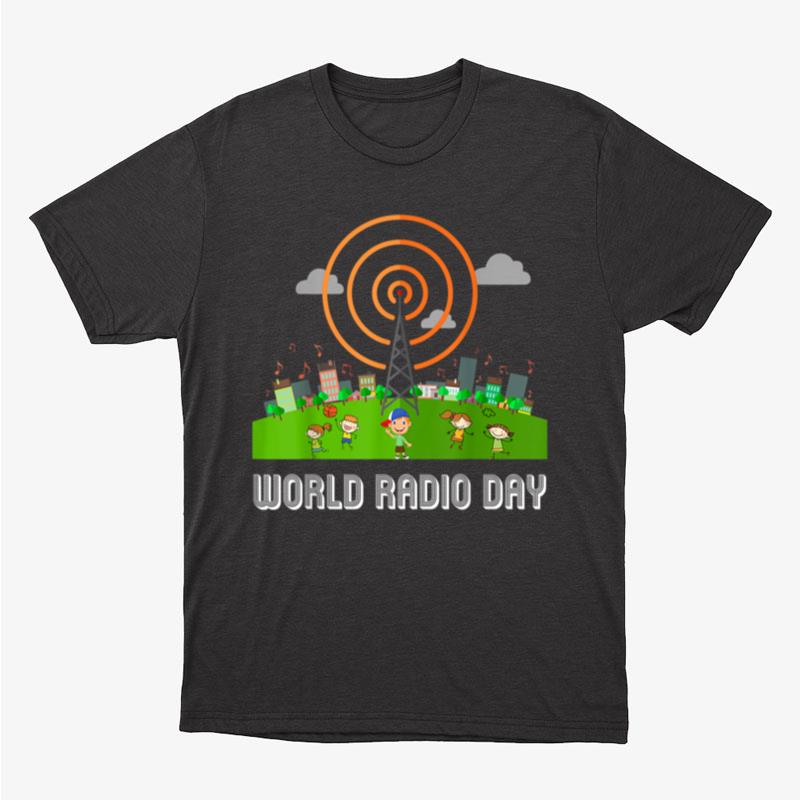 World Radio Day On Air Radio Listener Radio Is My Valentines Unisex T-Shirt Hoodie Sweatshirt