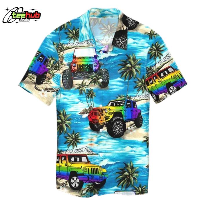 Beach Jee Car Lgbt Beach Gay Hawaiian Shirt