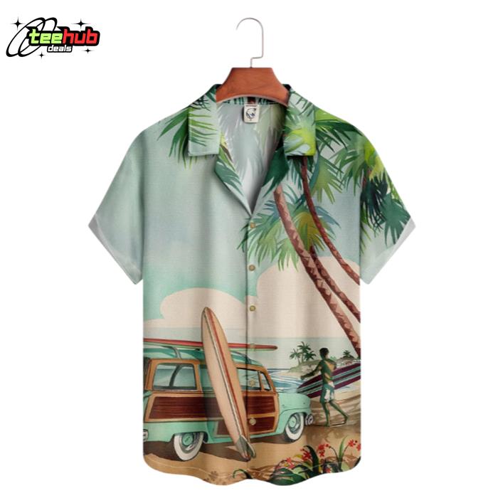 Beach Vacation Vintage Colors Hawaiian Shirt