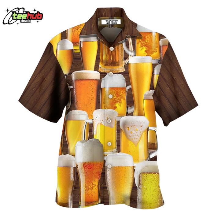 Beer It's Time For Beer Hawaiian Shirt