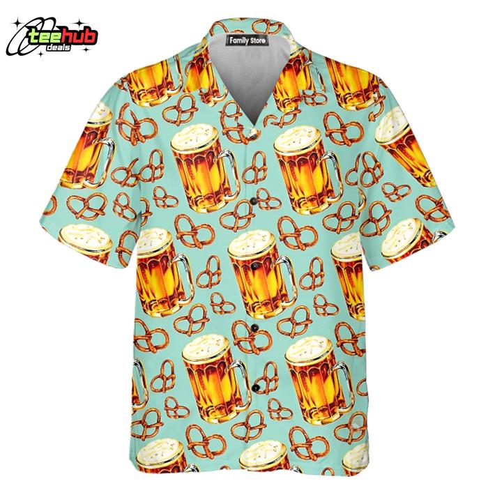 Beer & Pretzel Hawaiian Shirt