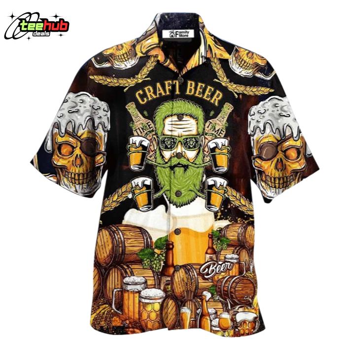 Beer Skull Craft Beer Hawaiian Shirt