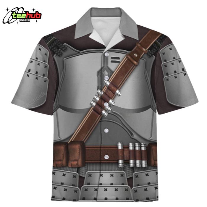 Beskar Mandalorian Samurai Hawaiian Shirt
