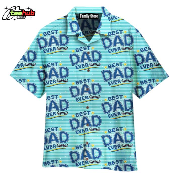 Best Dad Ever Pattern Hawaiian Shirt