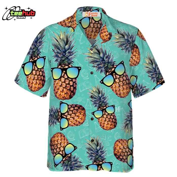 Chill Pineapple Teacher Hawaiian Shirt