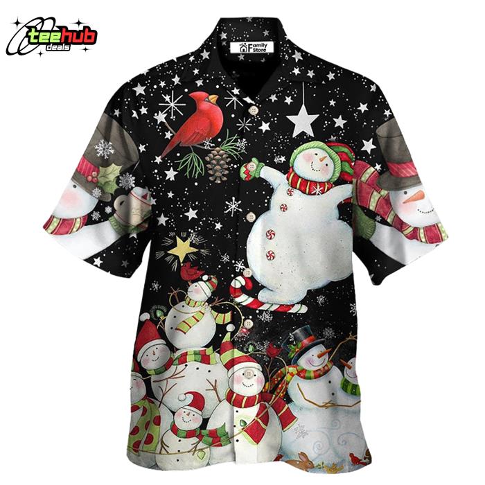 Christmas The World Of Christmas With Snowman Hawaiian Shirt