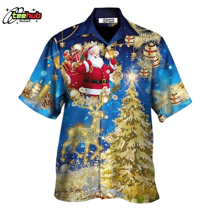 Christmas Tree Blue Style Hawaiian Shirt