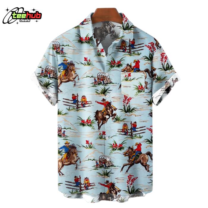 Cowboy Horse Style Lover Hawaiian Shirt
