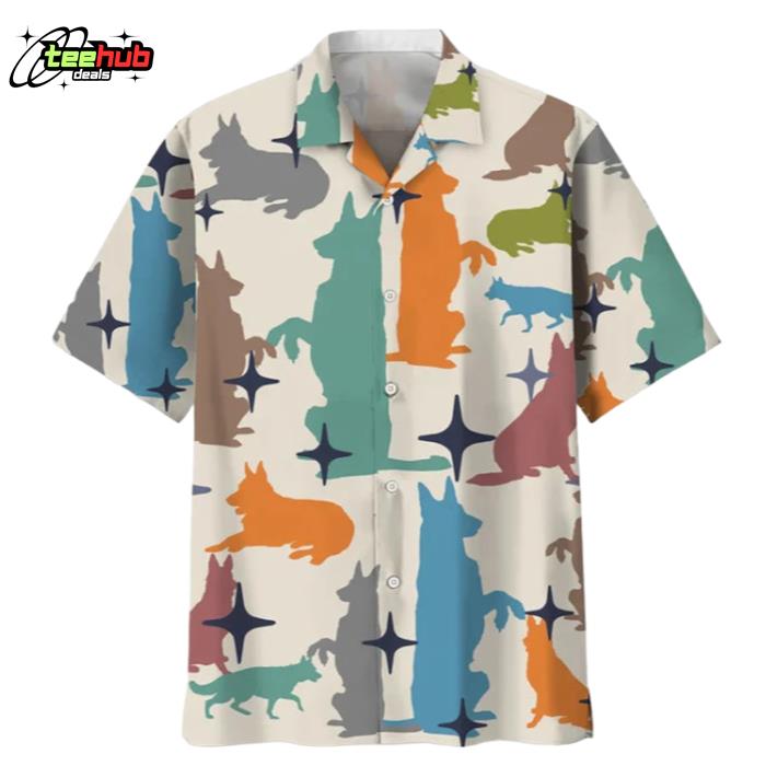 German Shepherd Vintage Summer Gift For Dog Lovers Hawaiian Shirt