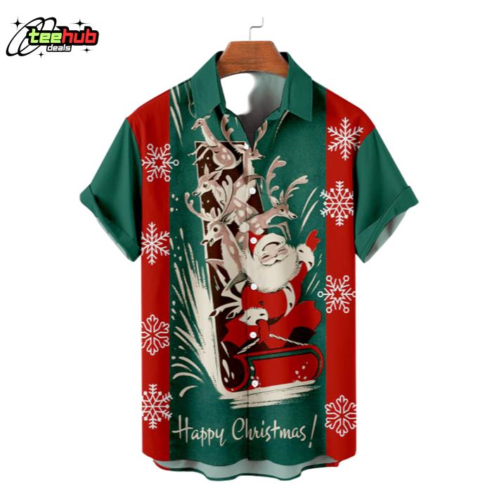 Happy Christmas Hawaiian Shirt
